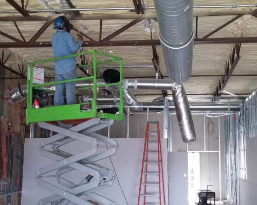 HVAC RTU for shell and core stores